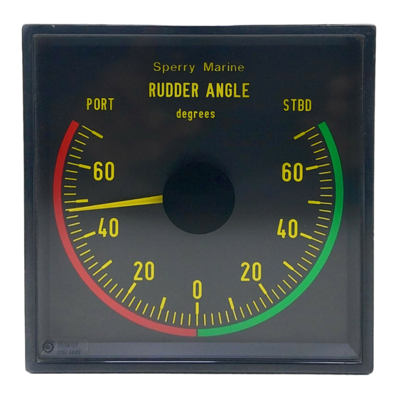 SPERRY MARİNE KLPQ 144 RUDDER ANGLE INDICATOR