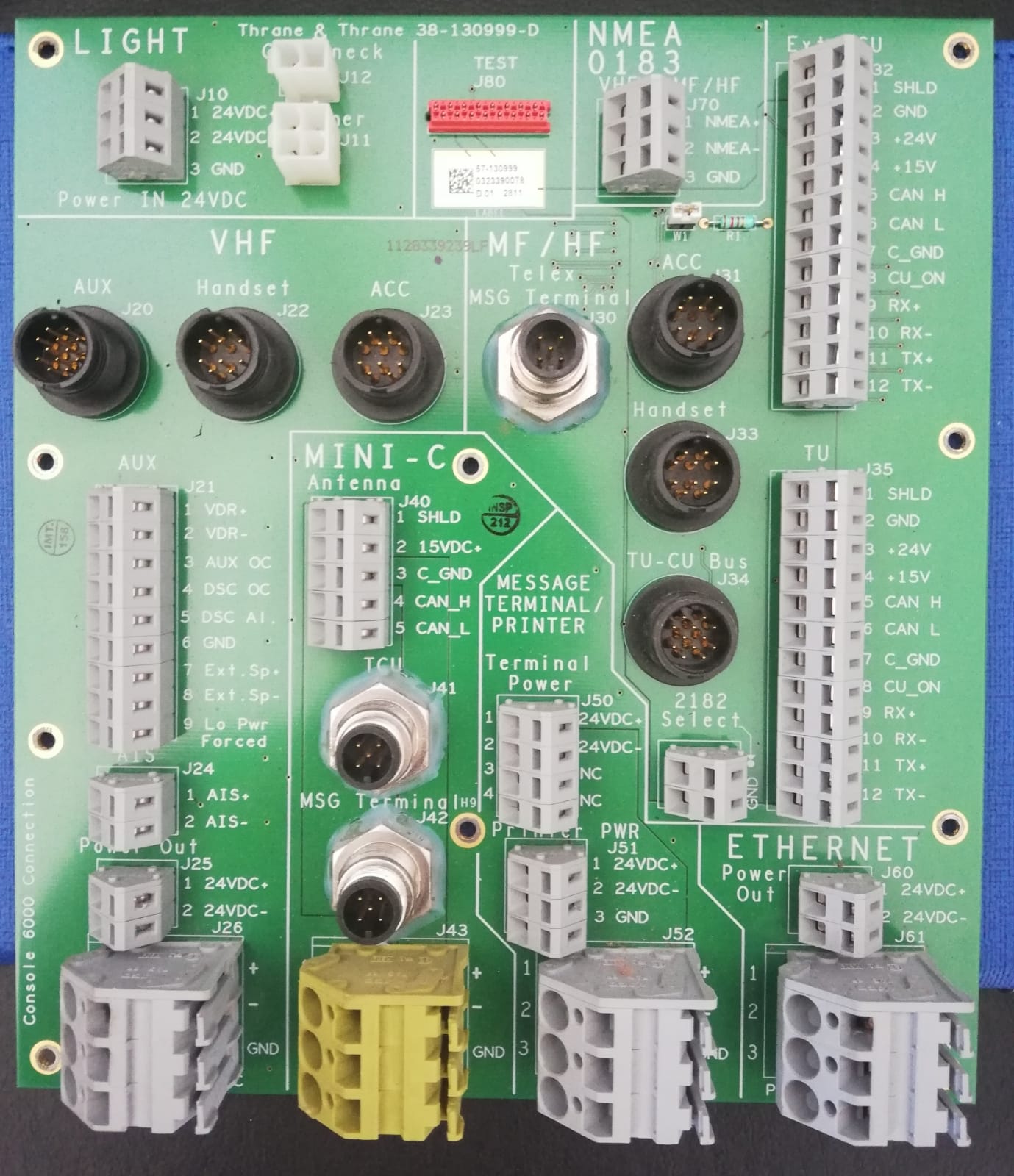 38-130999-D CONNECTION BOARD