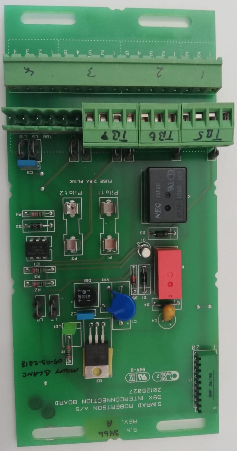 D9X INTERCONNECTION BOARD 20125027